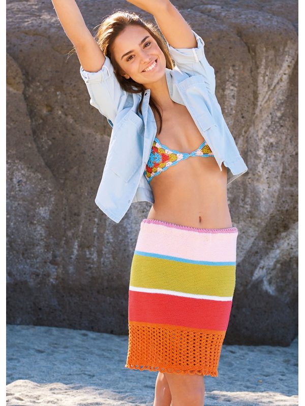 Lana Grossa VIRKAD KJOL Cotone - Virkmönster (DK)