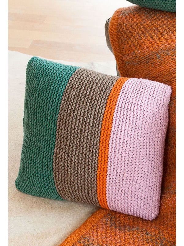 Lana Grossa KISSENHÜLLE KRAUS RECHTS IN STREIFEN Mille II - German Edition