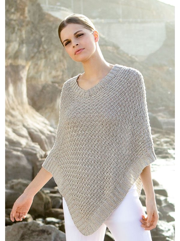 Lana Grossa PONCHO IM RIPPENWEBMUSTER Linarte - German Edition