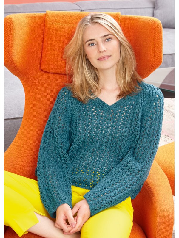 Lana Grossa PULLOVER Alta Moda Alpaca - Stickmönster (SE)