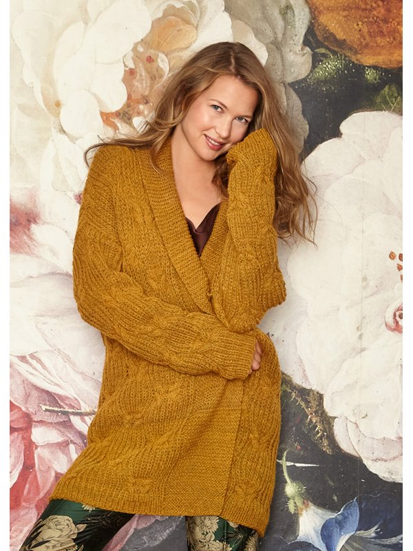 Lana Grossa CARDIGAN Alta Moda Alpaca - Stickmönster (SE)