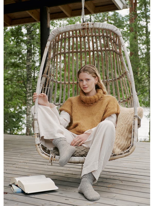 Lana Grossa PONCHO-PULLOVER Brigitte No. 2 & Brigitte No. 3 - Stickmönster (SE)