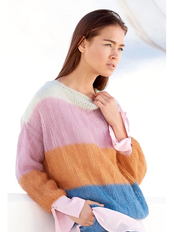 Lana Grossa PULLOVER Silkhair - Stickmönster (DK)