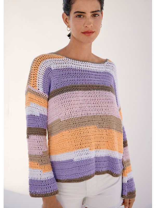 Lana Grossa VIRKAD PULLOVER Dodici - Virkmönster (SE)