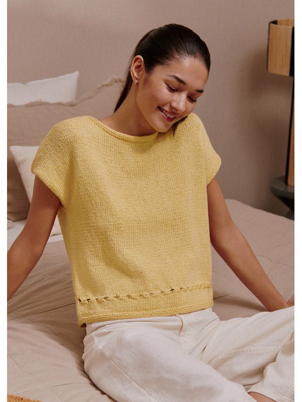 Lana Grossa T-SHIRT Cotton Mélange - Stickmönster (SE)