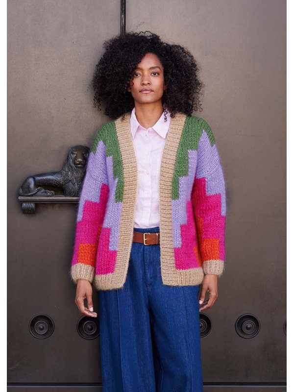 Lana Grossa CARDIGAN Mohair di Gio (2 tråder)