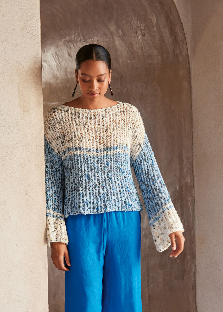 PULLOVER Popcorn från Lana Grossa