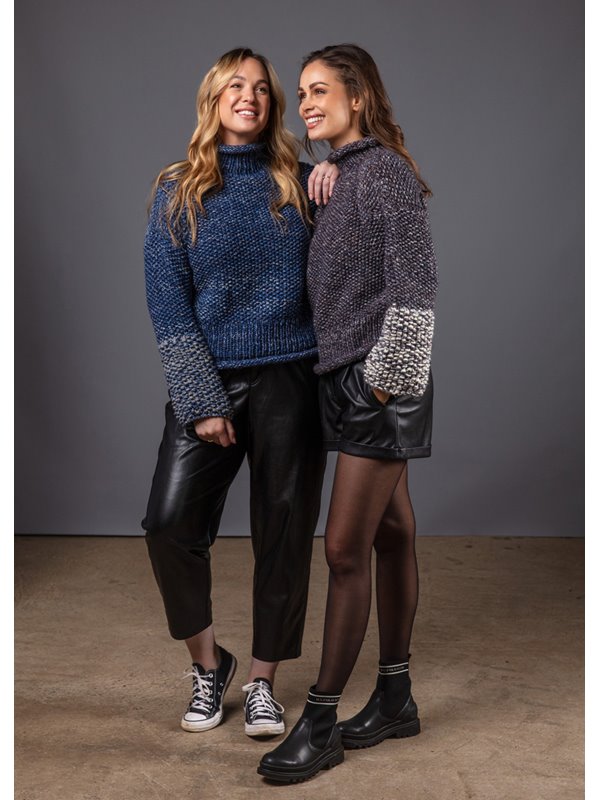 FILATI Studio PULLOVER Brigitte No. 5 Nature - Stickmönster (SE)