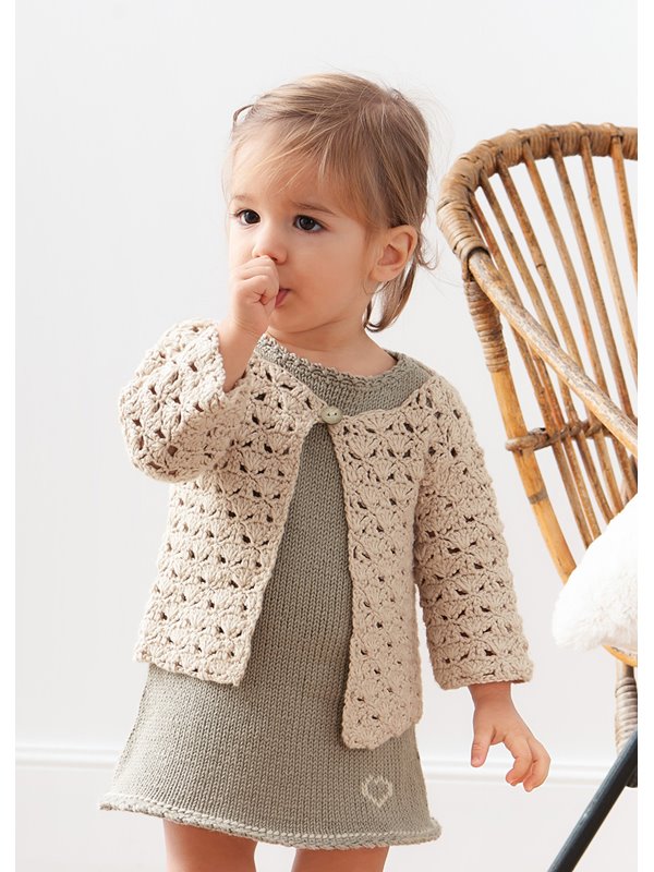 Lana Grossa KLÄNNING Soft Cotton - Stickmönster (DK)