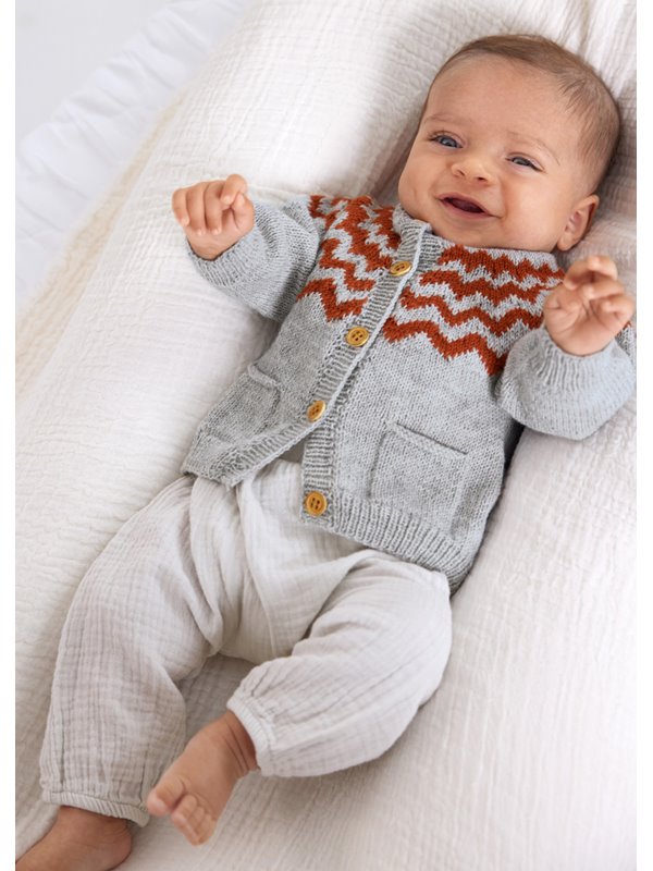 Lana Grossa JACKA Cool Wool Baby - Stickmönster (DK)