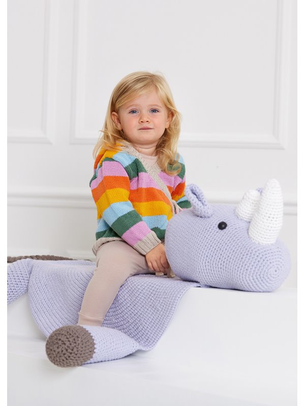 Lana Grossa NOSHÖRNING PLAID Organico - Stickmönster (DK)