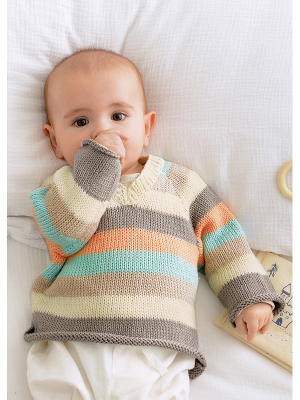 Lana Grossa TRÖJA Soft Cotton - Stickmönster (DK)