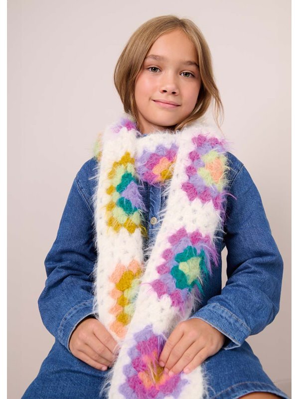 Lana Grossa VIRKAD GRANNY-SJAL Basta - Virkmönster (SE)