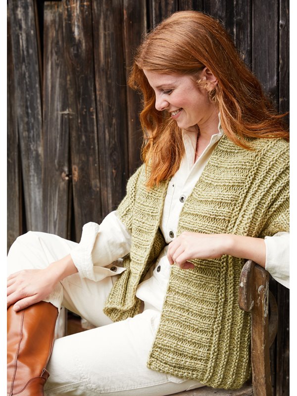 Lana Grossa VÄST Landlust Winterwolle - Stickbeskrivning (SE)