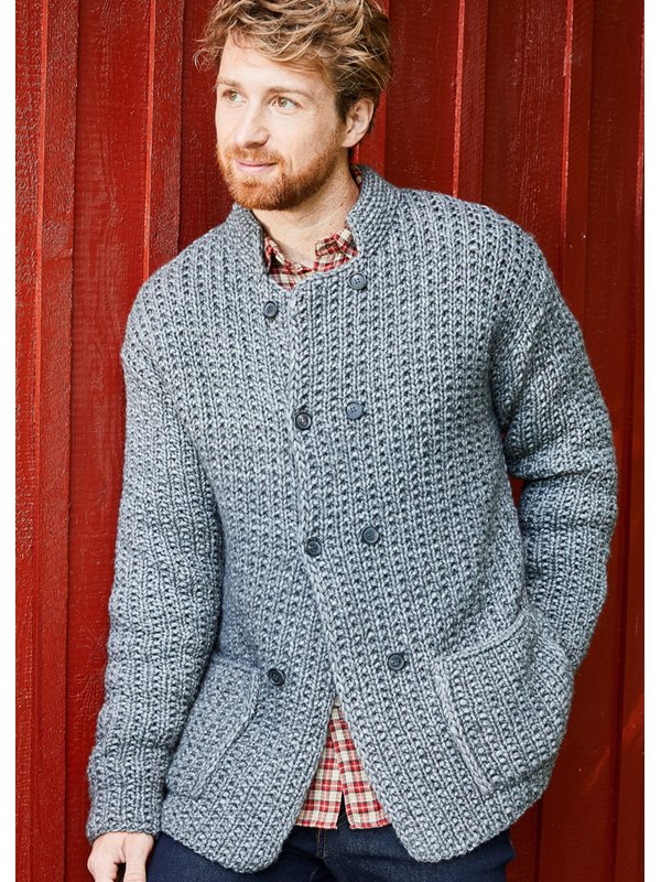 Lana Grossa JACKA (MAN) Landlust Winterwolle - Stickmönster (SE)