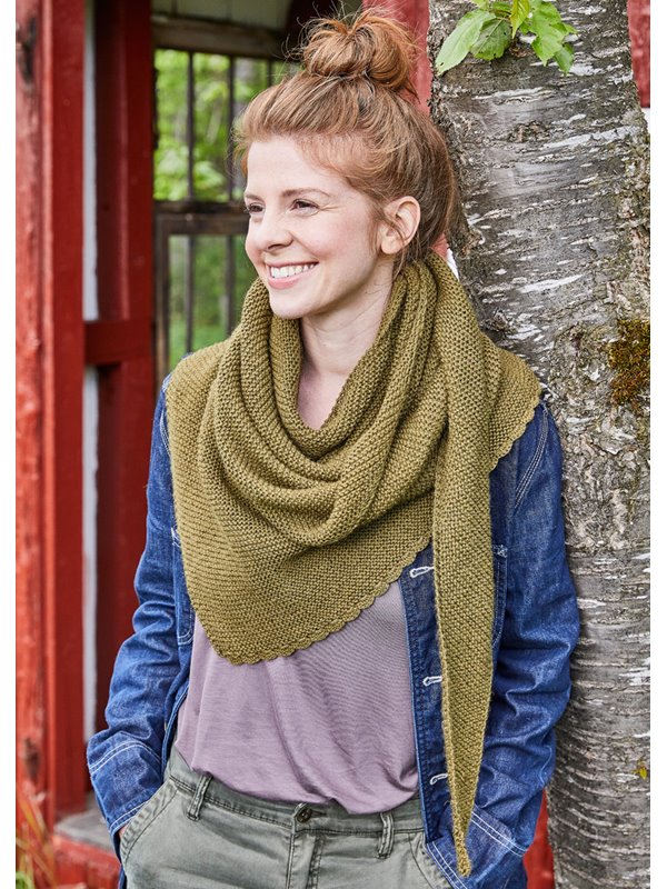 Lana Grossa TREKANTSSJAL Landlust Alpaka Merino 160 - Stickmönster (SE)