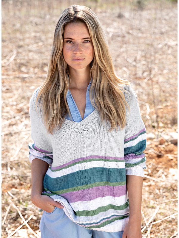 Lana Grossa PULLOVER Organico - Stickbeskrivning (SE)