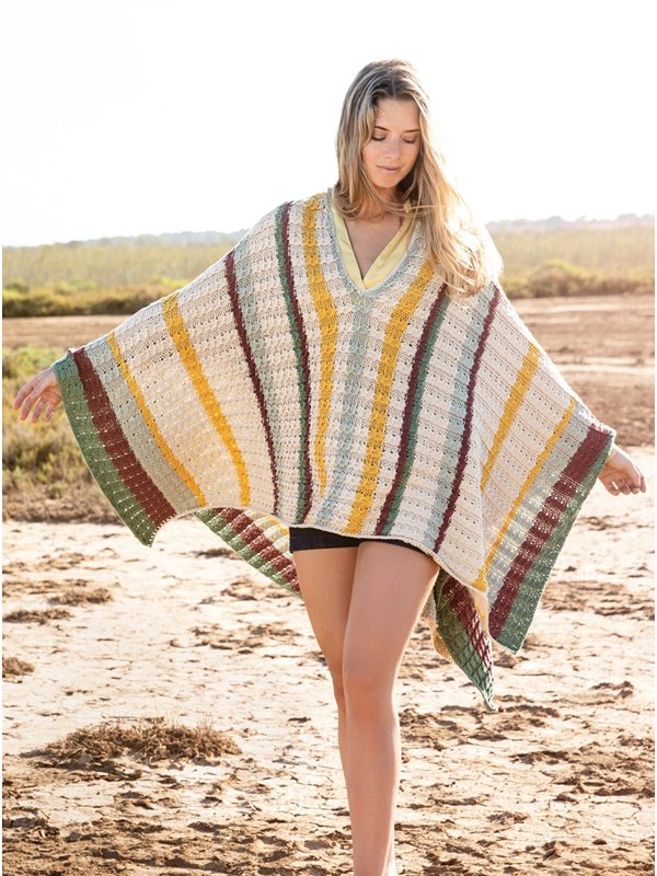 Lana Grossa PONCHO Organico - Stickbeskrivning (SE)