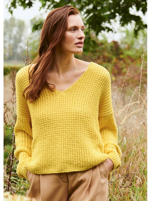 Lana Grossa V-HALS PULLOVER Organico - Stickmönster (SE)