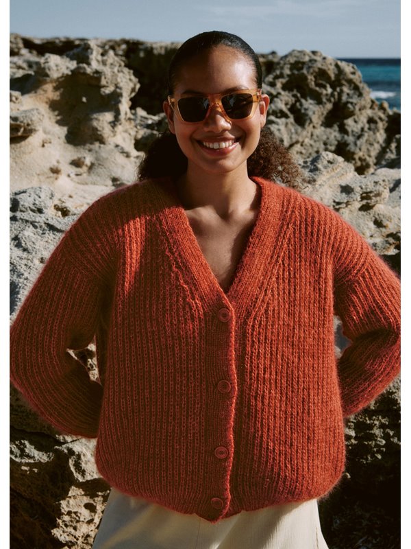 Lana Grossa CARDIGAN Cotton Wool & Silkhair - Stickmönster (DK)