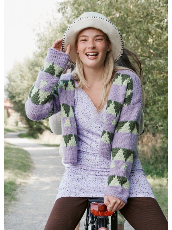 Lana Grossa CARDIGAN Lovely Cotton (lala Berlin) - Stickmönster (SE)