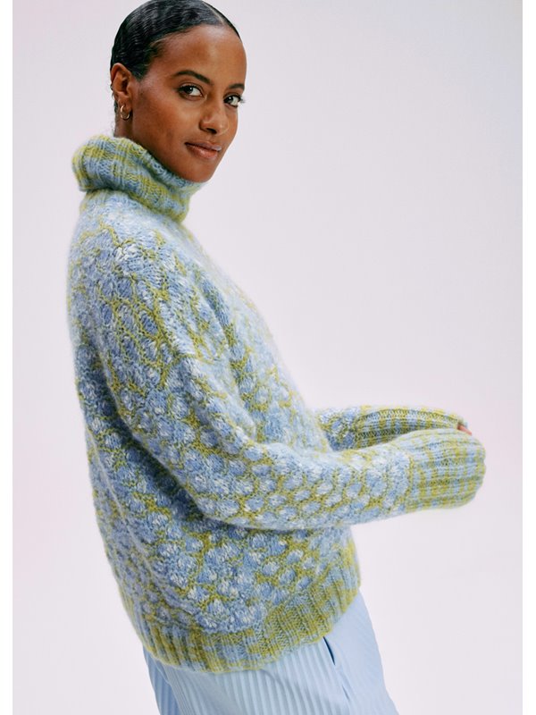 Lana Grossa PULLOVER Lala Berlin Smoothy & Lala Berlin Buffy - Stickmönster (SE)