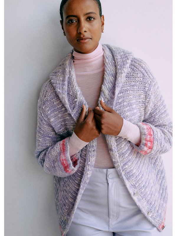 Lana Grossa HUVCARDIGAN Lala Berlin Smoothy & Lala Berlin Buffy - Stickmönster (SE)