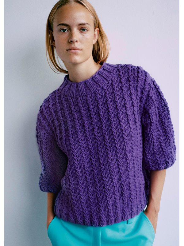 Lana Grossa PULLOVER Merino Cardato - Stickmönster (SE)