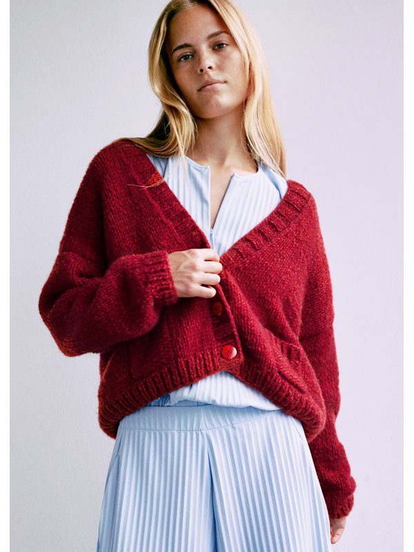 Lana Grossa CARDIGAN Ecopuno Chunky - Stickmönster (SE)