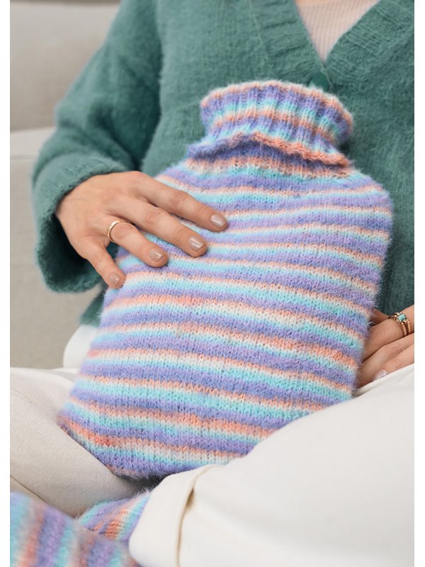 Lana Grossa ÖVERDRAG TILL VÄRMEFLASKA Cosy Socks Multi Stripes