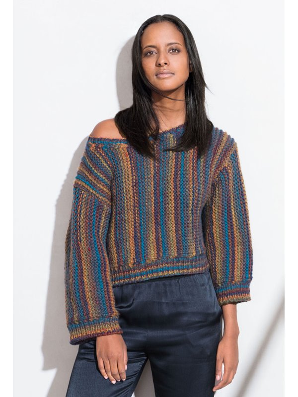 Lana Grossa PULLOVER Alta Moda Superbaby Color - Stickbeskrivning (DK)