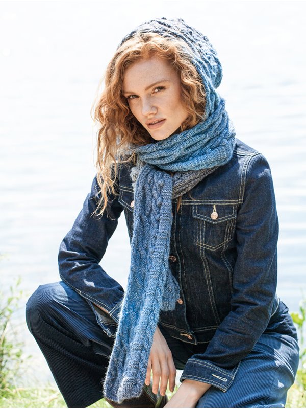 Lana Grossa SJAL MED HUVA Gomitolo Versione - Stickmönster (DK)