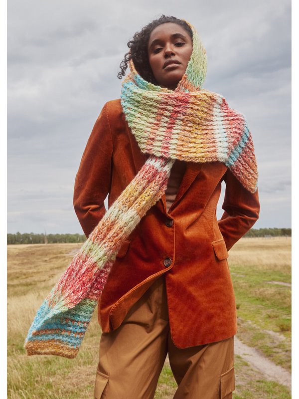 Lana Grossa VIRKAD SJAL Gomitolo Arte & Bella - Virkmönster (SE)