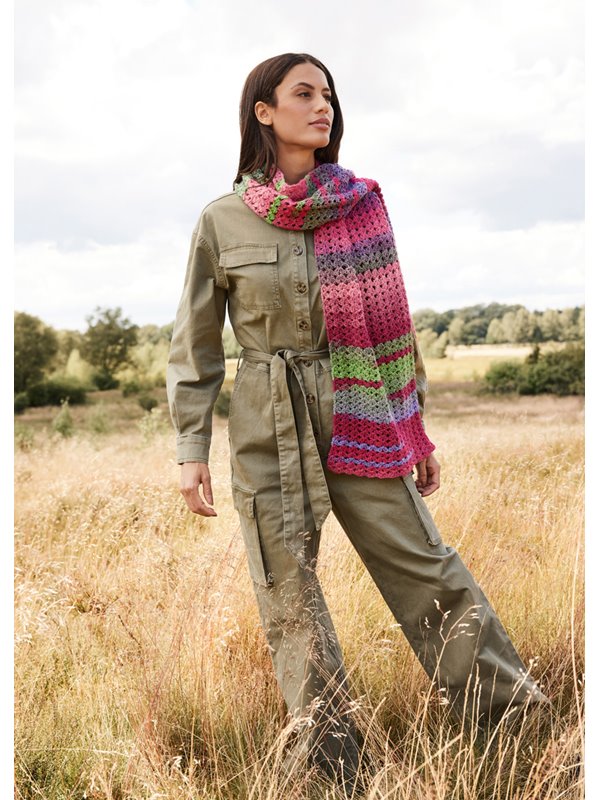 Lana Grossa VIRKAD SJAL Gomitolo Arte - Virkmönster (SE)