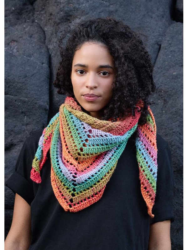 Lana Grossa VIRKAD SJAL Cotonella - Virkmönster (NO)