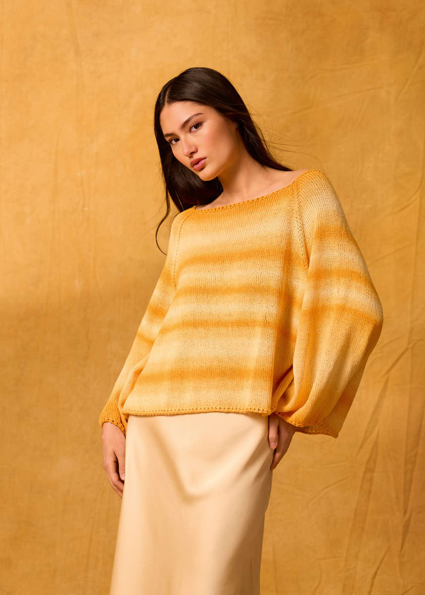 TOP-DOWN-RAGLAN-PULLOVER Gomitolo Tono från Lana Grossa