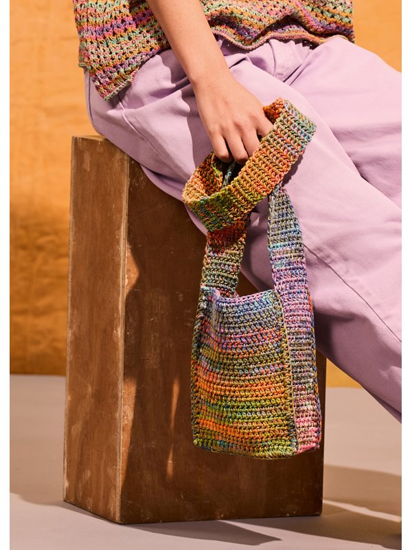 Lana Grossa LITEN VIRKAD VÄSKA Gomitolo Alga