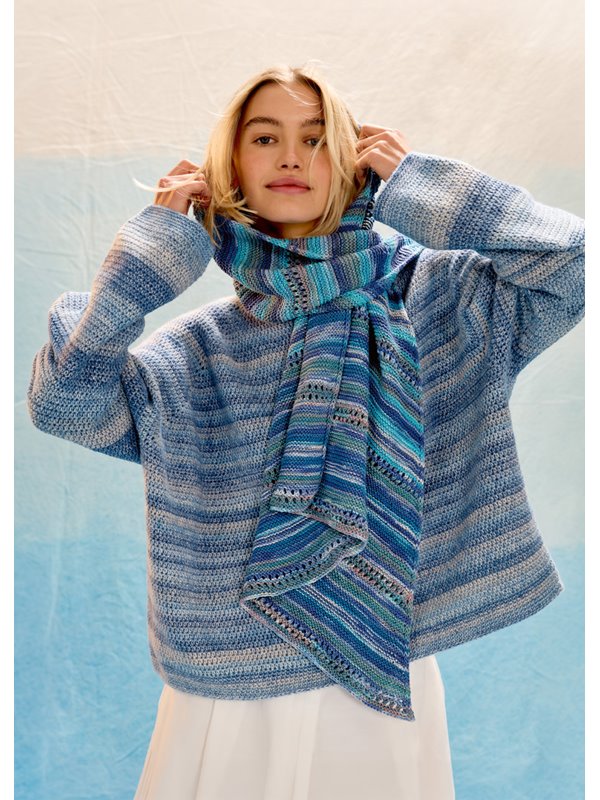 Lana Grossa ASYMMETRISK TREKANTSSJAL Gomitolo Alga