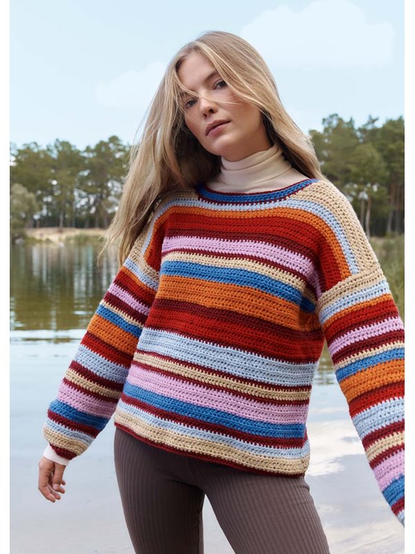 Lana Grossa PULLOVER Cool Merino - Virkmönster (NO)