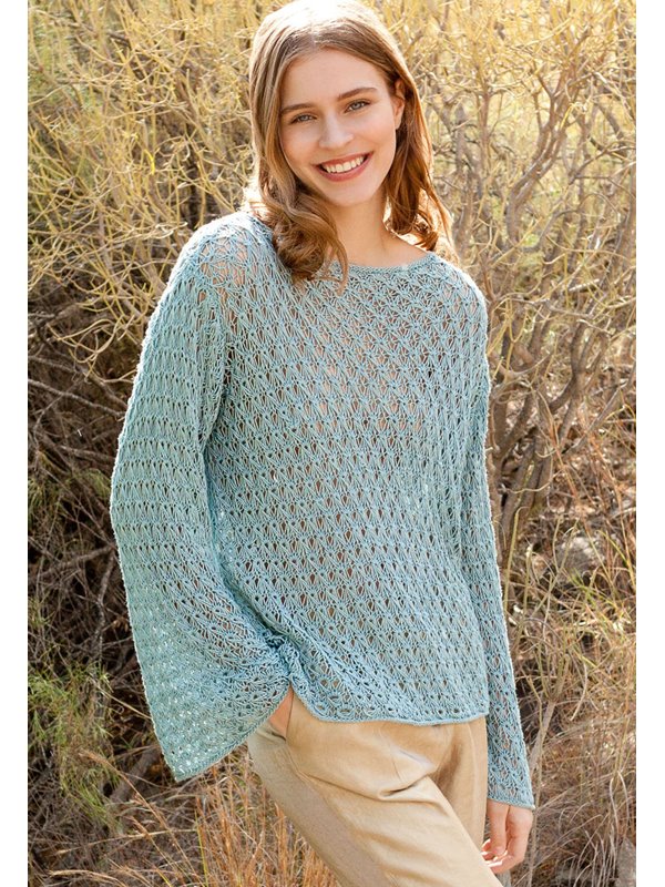 Lana Grossa PULLOVER Solo Lino - Stickbeskrivning (DK)