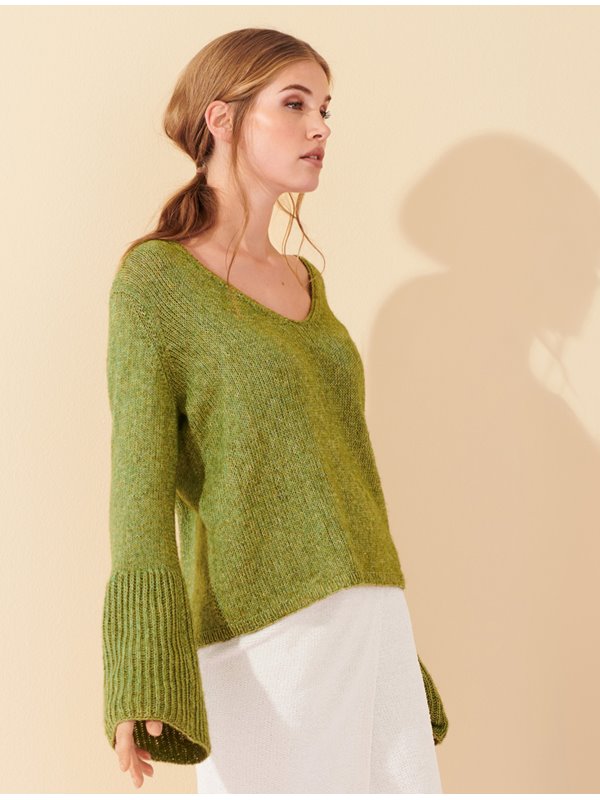 Lana Grossa PULLOVER Ecopuno - Stickbeskrivning (SE)