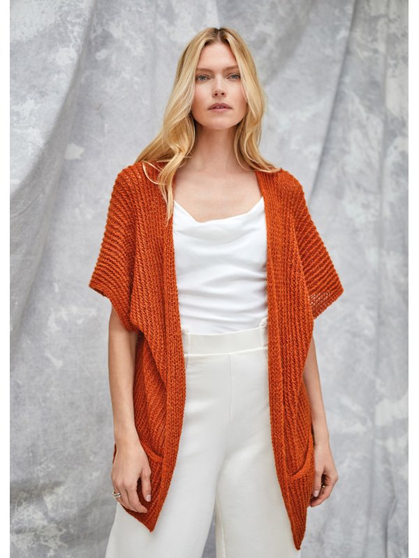 Lana Grossa VÄST Ecopuno - Stickmönster (DK)