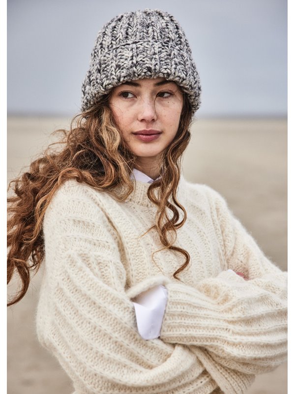 Lana Grossa PATENTMÖSSA Cool Merino Print - Stickmönster (SE)