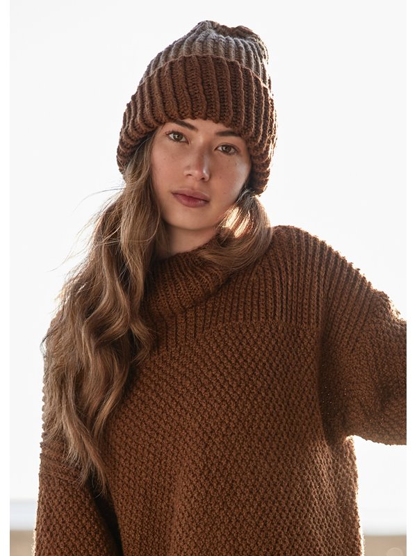 Lana Grossa VÄNDBAR MÖSSA Cool Merino- Stickmönster (DK)