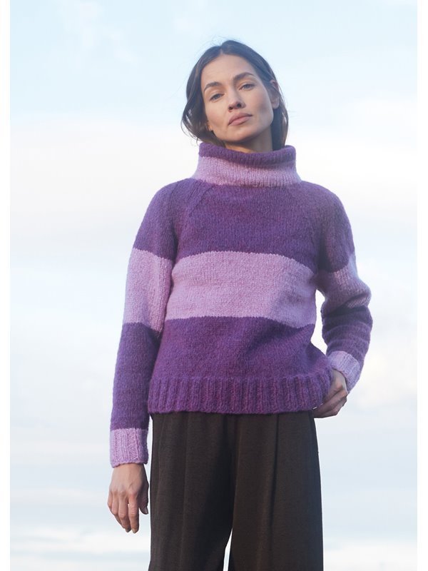 Lana Grossa RAGLAN-PULLOVER Spuma - Stickmönster (NO)