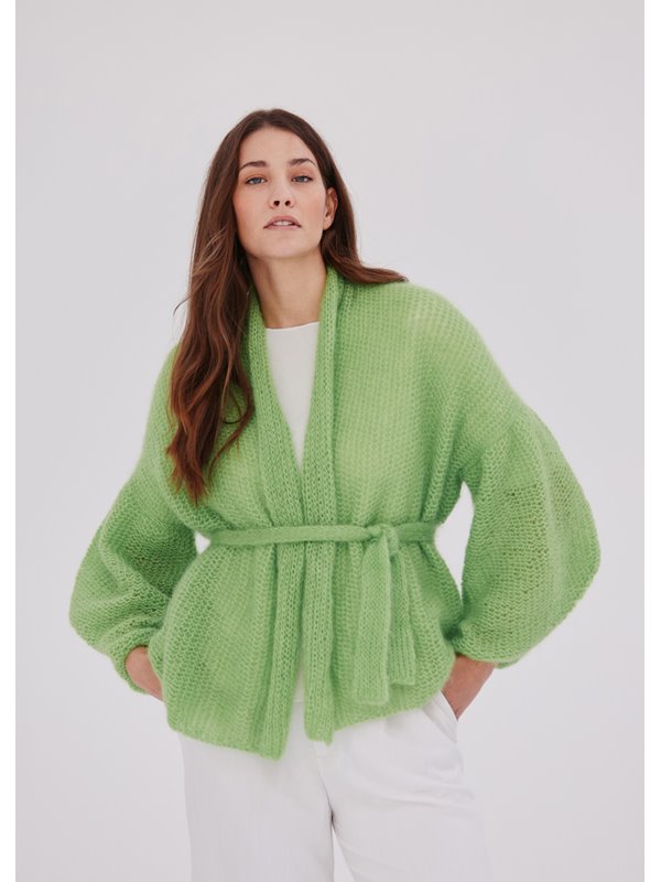 Lana Grossa CARDIGAN TOPDOWN Silkhair - Stickmönster (SE)