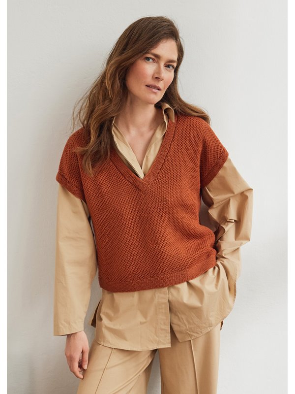 Lana Grossa SLIPOVER Cool Wool Lace - Stickmönster (NO)