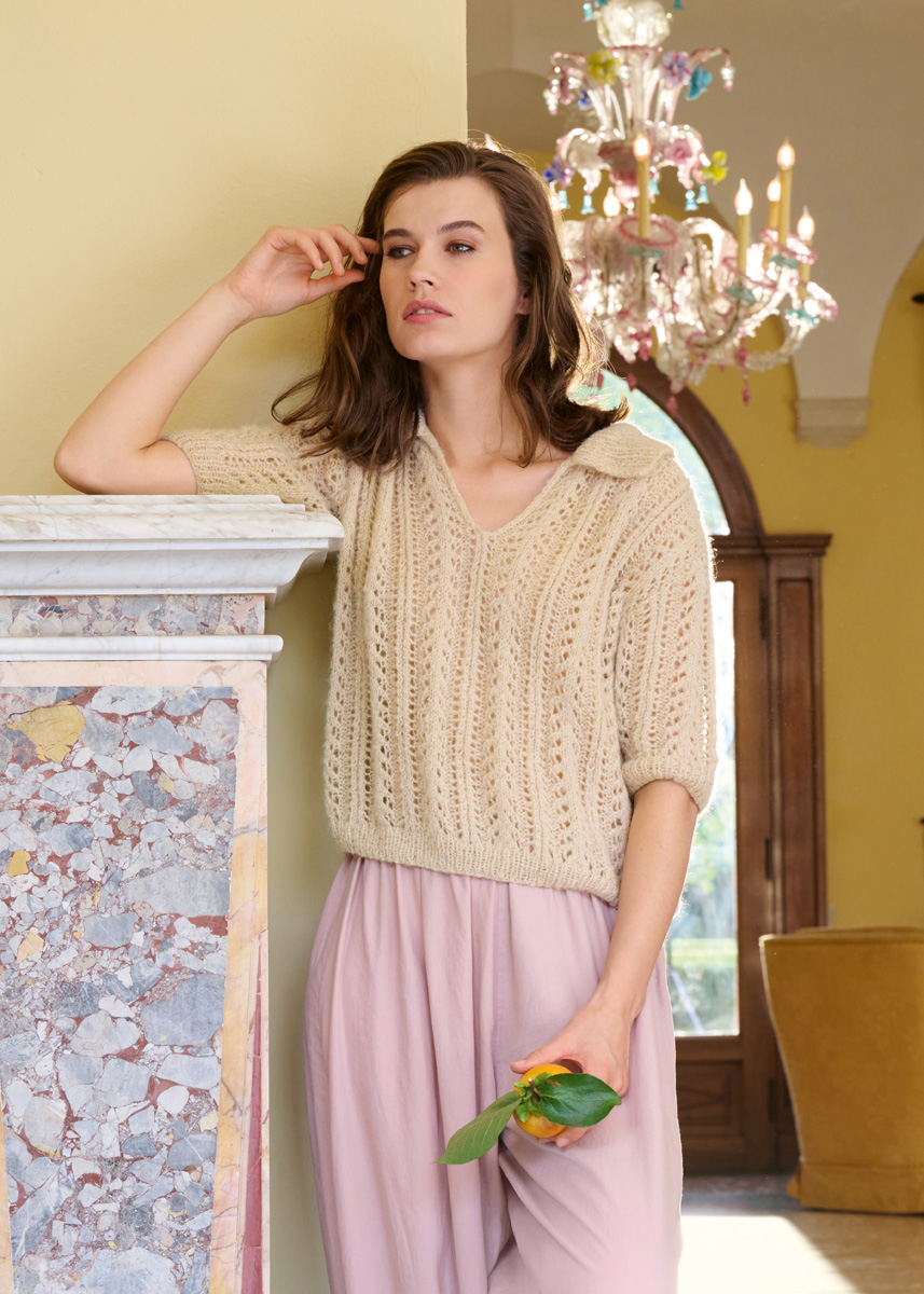 Lana Grossa POLOSHIRT Setasuri Pearls