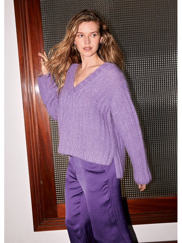 Lana Grossa V-PULLOVER Mohair di Gio