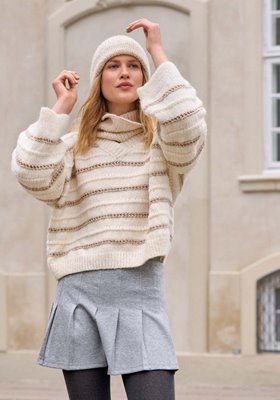 Lana Grossa PULLOVER Natural Alpaca Pelo